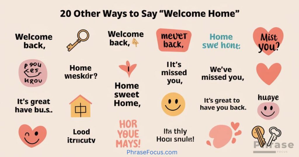 Other Ways to Say Welcome Home