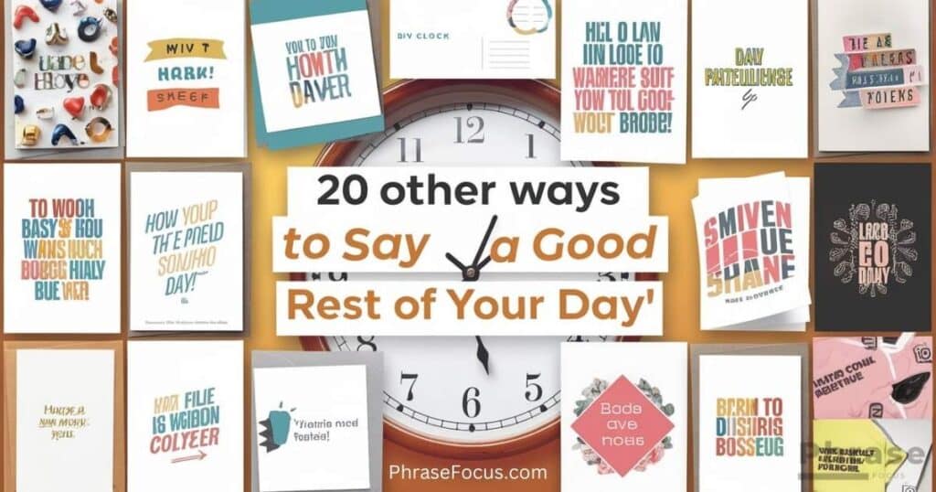 Other Ways to Say Have a Good Rest of Your Day