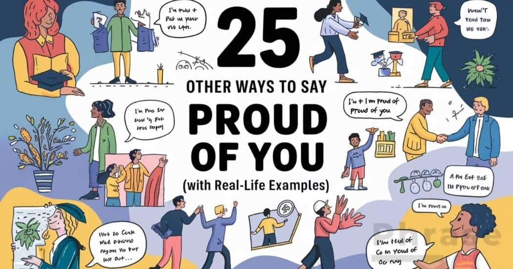 Other Ways to Say I'm Proud of You