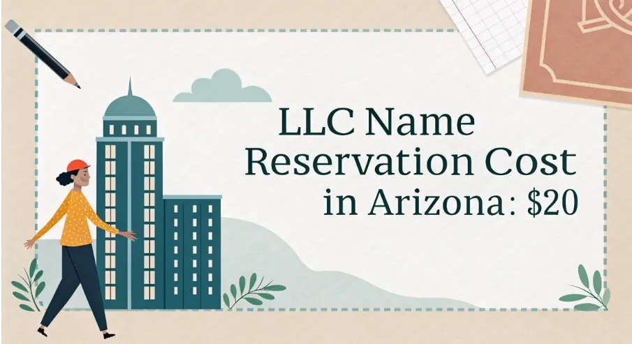 How much is a LLC name reservation in Arizona