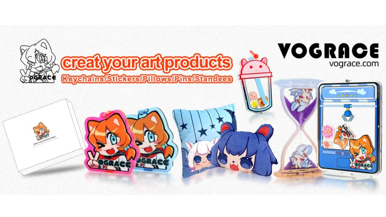 Vograce Custom Acrylic Pins Affordable & High Quality